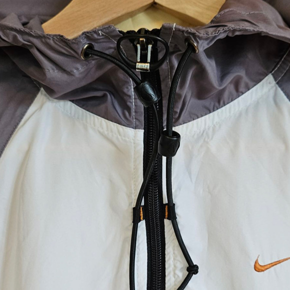 Vintage 90s Nike Anorack Half Zip Lightweight Jacket White Women's Large (12-14) - Picture 3 of 10